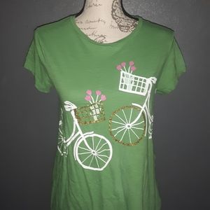 CROWN & IVY GREEN GRAPHIC T-SHIRT